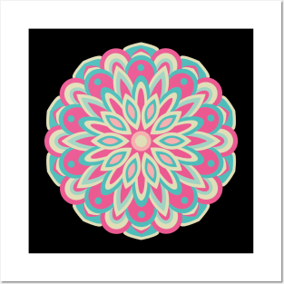 Pastel Mandala Posters and Art